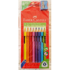 Кольорові олівці Faber Castell 10 Jumbo Кольорові олівці Faber Castell 10 Jumbo