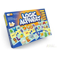 Розвиваючі пазли-асоціації  66 деталей, "Logic Alphabet"  англ/укр   G-LoA-01-04U